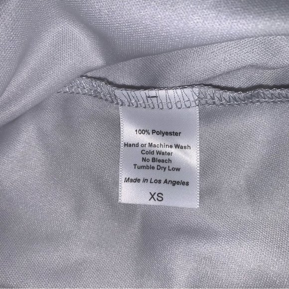 Lucy in The Sky Dress Size XS Silver Tulle Marguerite Plunge A-Line Mini NWOT - Picture 12 of 14